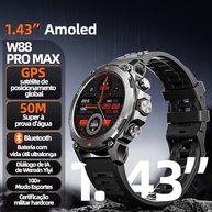 Basike W88 Pro Max Ultra: Smartwatch AMOLED 1.43" com GPS, 3ATM e Notificações - imagem 3