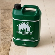 Sanlimp Ácido Muriático Concentrado 5L - Removedor Profissional Pós-Obra para Pisos e Superfícies - imagem 1