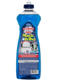 Limpa Alumínio e Inox Magic Brilho Tradicional 500ml - Brilho Intenso e Limpeza Profunda - imagem 1