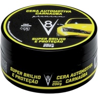 Cera Automotiva Pastosa V8 Preto 200g: Proteção e Brilho Duradouro para seu Veículo - imagem 2