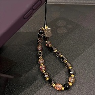 Phone Strap de Cristal Preto e Ouro: Luxo e Proteção 📱✨ - imagem 3