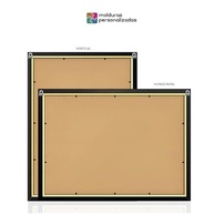 Moldura 50x100 com Proteção PETG para Quadros e Posters - Design Moderno e Resistente (Preto) - imagem 3