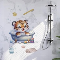 Adesivo Safari Infantil Lavável e Seguro - Design Criativo para Quarto de Bebê, Piscina e Banheiro Kids - imagem 5