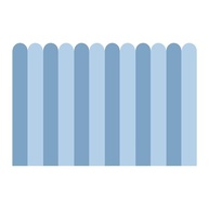Adesivo de Parede Infantil Cerca Quarto Cerquinha Azul 150x100cm - Decoração Segura e Divertida - imagem 4