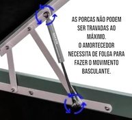 Amortecedor Pistão a Gás 80kgf para Cama Box Padrão e Queen - Nakata - imagem 4