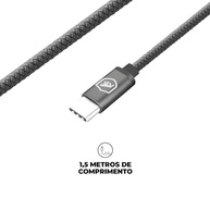 Cabo Gshield Symetric: Carregamento Rápido e Durabilidade Reforçada (USB-A para Tipo C, 1.5m, Cinza) - imagem 4