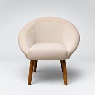 Kit 2 Poltronas Bege Modernas com Pés Palito - Conforto e Estilo para Salas e Recepções - imagem 5