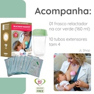 Conjunto para Relactação e Suplementação Alimentar 160ml com 10 Sondas Número 4 - Frasco Coletor Verde - imagem 3