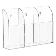 Suporte Acrílico de Parede para 3 Controles Remotos – Design Moderno e Transparente - imagem 3