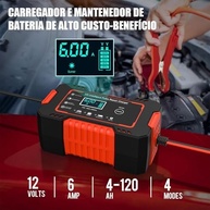Carregador Inteligente 12V com Display Digital e Reparo por Pulsos - Revitalize sua Bateria! - imagem 3