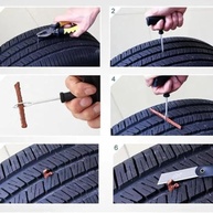 Kit Reparo Pneu Profissional: Solução Completa para Carro e Moto | 3 Macarrões, 2 Brocas e Cola - imagem 5