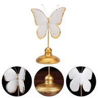 Estátua de Borboleta em Resina Dourada e Branca - 23 cm | Decoração Moderna para Casa e Presente Sofisticado - imagem 5