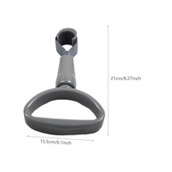 Alça de Mão Automotiva Semicircular Cinza - Resistente e Ergonômica para Ônibus e Metrô - imagem 3