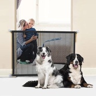 Tela de Proteção Retrátil para Portas - Segurança sem Furos, 110x73cm, Malha Reforçada para Pets e Bebês - imagem 2