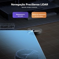 Roborock Q10 S5+ - Aspirador e Esfregão Robô com Autoesvaziamento, 10.000Pa, Navegação LiDAR e Esfregão Sônico - imagem 4