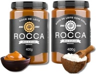 Kit 2x Doce de Leite Rocca 400g – Tradicional e com Coco, Cremoso, Artesanal e Premium, Ideal para Sobremesas, Pães e Confeitaria - imagem 2