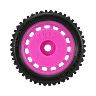 Pneus e Rodas INJORA Pré-Montados Magenta para Losi Micro-T 1/28 - Grip Superior e Estilo! - imagem 4