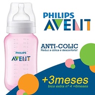 Mamadeira Anticólica 330ml Rosa com Bico 4 Philips Avent – Conforto e Segurança para Bebês - imagem 5