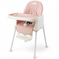 Cadeira de Refeição Infantil PipDip 2 em 1 Dobrável - Rosa e Branco | Segura e Confortável até 23kg - imagem 1