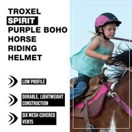 Capacete Troxel Spirit Performance Boho Roxo - Segurança e Estilo para Você - imagem 3