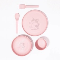 Kit Alimentação Infantil RPet 5 Peças Lia - Seguro, Sustentável e Prático para Bebês 12m+ - imagem 3