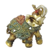 Elefante Decorativo em Resina Indiano - Símbolo de Sabedoria e Sorte - Modelos S100, S200, S300 e S400 - imagem 1
