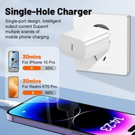 Carregador Rápido 20W USB-C: Power Delivery para iPhone e Samsung - imagem 3