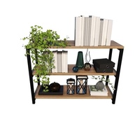 Sapateira Industrial Moderna com 3 Prateleiras em Madeira e Estrutura de Metal Preto | Design Versátil para Hall e Sala - imagem 5