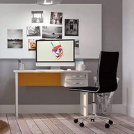 Cadeira de Escritório Secretária Giratória Marilyn Preta - Conforto Ergonômico e Estilo Moderno - imagem 2