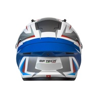 Capacete Moto GP Tech Pilot Hacker Fechado Branco/Azul - Estilo Urbano e Segurança Top - imagem 5