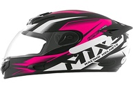 Capacete Fechado Mixs MX2 Storm Rosa Brilhante - Segurança e Estilo para Você! - imagem 1