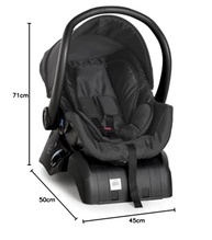 Bebê Conforto Cocoon Galzerano Grafite Black: Segurança e Estilo para Seu Bebê - imagem 4