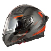 Capacete Nzi Go Rider Motion Cinza/Vermelho/Preto - Segurança e Estilo para Sua Pilotagem - imagem 1