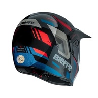 Capacete Moto Enduro Bieffe 3 Sport Horizon Preto/Vermelho - Segurança e Estilo para Sua Aventura - imagem 5