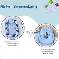Almofada de Amamentação com Ninho Redutor Azul - Conforto e Segurança para Bebês - imagem 5