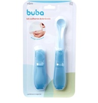 Kit 2 Colheres Dobráveis Azul Buba - Seguras, Portáteis e Livres de BPA - imagem 2