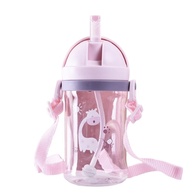 Copinho Infantil com Canudo 350ML Rosa - Treinamento Seguro e Divertido para Bebês - imagem 1