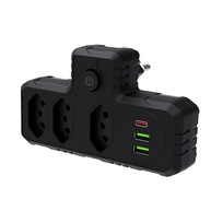 Régua de Energia Inteligente: 3 Tomadas + 3 USB (Tipo-C) - Carregamento Rápido e Seguro - imagem 2