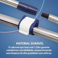 Mop Giratório Tornado Inox 360° - Limpeza Eficiente e Sem Esforço para Todos os Pisos - imagem 3