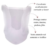 Bolha Acrílica Cristal para Moto Lander 250 e Crosser 150 - Proteção e Estilo Sem Ferragem - imagem 3