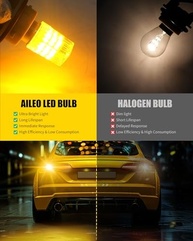 AILEO Lâmpada LED Ambar 1157: Seta Super Brilhante para Segurança e Estilo no seu Veículo - imagem 4