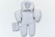 Redutor de Bebê Conforto Anatômico 100% Algodão Cinza - Conforto e Segurança para seu Bebê - imagem 4