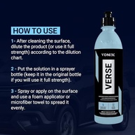 VERSE Protetor de Plásticos 500ml: Renove e Proteja Seus Veículos com Tecnologia UV - imagem 3