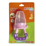 Adoleta Bebê Alimentador de Silicone Rosa - Seguro e Prático para Introdução Alimentar - imagem 4