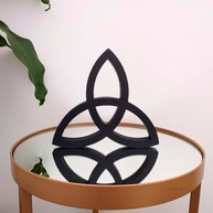 Estatueta Triquetra - Símbolo da Eternidade e Infinito | Decoração Espiritual e Moderna - imagem 2