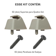 Kit 2 Suportes Quebra Sol Celta Corsa Classic - Fixação Perfeita e Duradoura - imagem 5