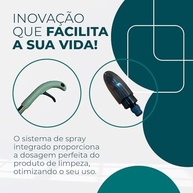 Rodo Esfregão Spray Mop Giratório 360° com Microfibra e Reservatório 300ml - Limpeza Rápida e Eficiente - imagem 5