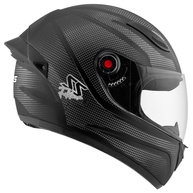 Capacete Fechado Mixs Helmets Fokker Carbono SS - Segurança e Estilo para Sua Pilotagem (Tam. 56 Preto/Carbono) - imagem 1
