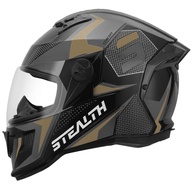 Capacete Fechado Pro Tork Stealth Concept Cinza Dourado - Segurança e Estilo para Sua Pilotagem - imagem 1