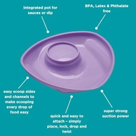 Vital Baby Nourish Prato de Sucção Roxo - Fizz | Seguro e Divertido para Bebês - imagem 5